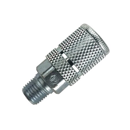 Primefit T/Automotive Style 6-Ball Coupler 1/4" x 1/4" Male Steel XTC1414MS6